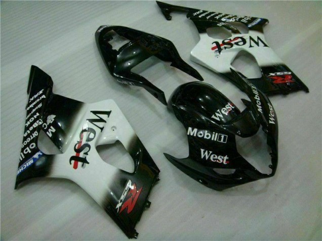 ABS 2003-2004 White Black Suzuki GSXR 1000 Motorbike Fairing UK ABS 2003-2004 White Black Suzuki GSXR 1000 Motorbike Fairing UK