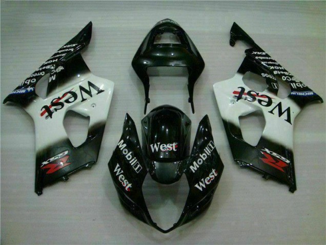 ABS 2003-2004 White Black Suzuki GSXR 1000 Motorbike Fairing UK ABS 2003-2004 White Black Suzuki GSXR 1000 Motorbike Fairing UK