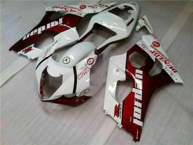 ABS 2003-2004 Red White Suzuki GSXR 1000 Motorcycle Bodywork UK ABS 2003-2004 Red White Suzuki GSXR 1000 Motorcycle Bodywork UK