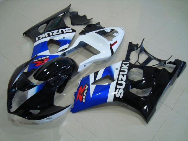 ABS 2003-2004 Black Blue White Suzuki GSXR 1000 Motorcycle Fairing Kit UK ABS 2003-2004 Black Blue White Suzuki GSXR 1000 Motorcycle Fairing Kit UK