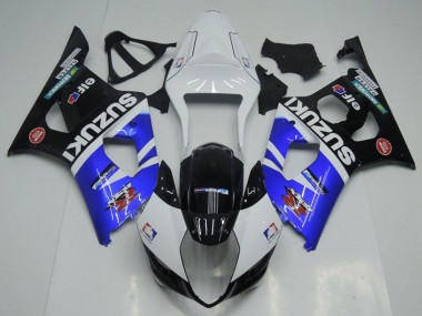 ABS 2003-2004 Blue White and Black Suzuki GSXR 1000 Bike Fairings UK