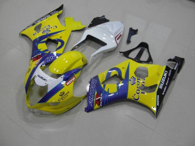 ABS 2003-2004 Yellow Corona Suzuki GSXR 1000 Bike Fairing UK