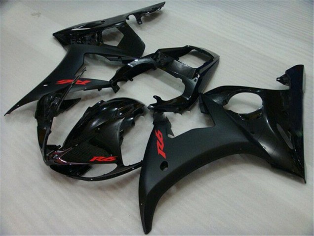 ABS 2003-2005 Black Yamaha YZF R6 Replacement Motorcycle Fairings UK ABS 2003-2005 Black Yamaha YZF R6 Replacement Motorcycle Fairings UK