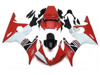 ABS 2003-2005 Red White Black Yamaha YZF R6 Motorcycle Fairings Kits UK