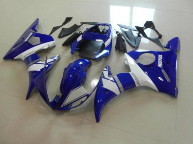 ABS 2003-2005 Blue White Yamaha YZF R6 Motorcycle Fairing Kit UK