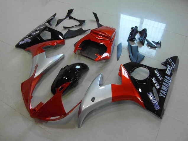 ABS 2003-2005 Orange Silver Black Yamaha YZF R6 Bike Fairings UK ABS 2003-2005 Orange Silver Black Yamaha YZF R6 Bike Fairings UK