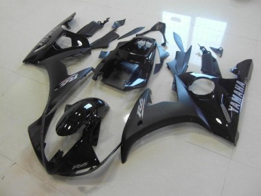 ABS 2003-2005 Matte Black Glossy Black Yamaha YZF R6 Motorbike Fairing Kits UK