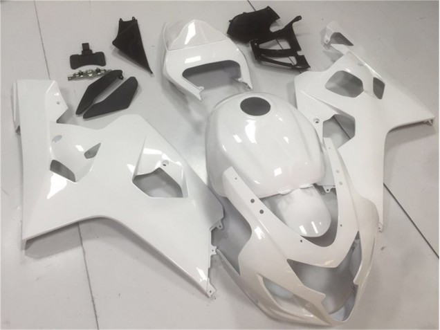 ABS 2004-2005 Glossy White Suzuki GSXR 600/750 Moto Fairings UK