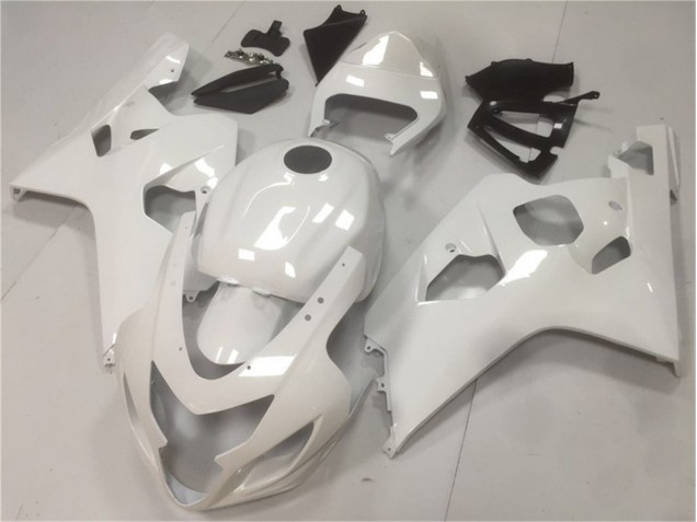 ABS 2004-2005 Glossy White Suzuki GSXR 600/750 Moto Fairings UK
