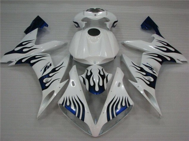 ABS 2004-2006 White Blue Flame Yamaha YZF R1 Replacement Fairings UK ABS 2004-2006 White Blue Flame Yamaha YZF R1 Replacement Fairings UK