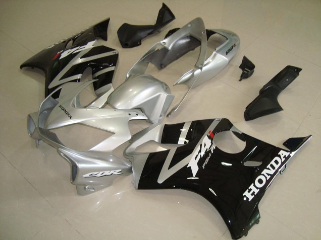 ABS 2004-2007 Black Silver Honda CBR600 F4i Motorcycle Fairing UK