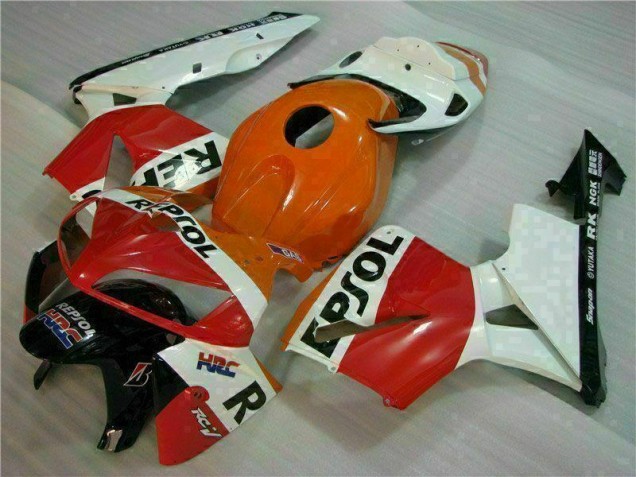 ABS 2005-2006 Orange Black Repsol Honda CBR600RR Motorcycle Bodywork UK ABS 2005-2006 Orange Black Repsol Honda CBR600RR Motorcycle Bodywork UK