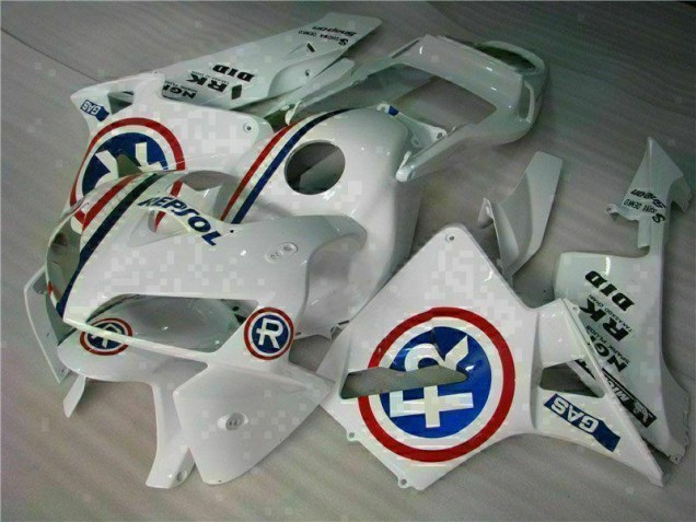 ABS 2005-2006 White Honda CBR600RR Bike Fairings UK ABS 2005-2006 White Honda CBR600RR Bike Fairings UK