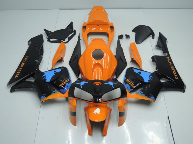 ABS 2005-2006 Orange Black Honda CBR600RR Motorcycle Fairings UK ABS 2005-2006 Orange Black Honda CBR600RR Motorcycle Fairings UK