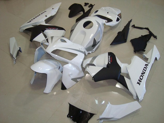 ABS 2005-2006 Pearl White Matte Black Honda CBR600RR Motorcycle Fairing UK ABS 2005-2006 Pearl White Matte Black Honda CBR600RR Motorcycle Fairing UK