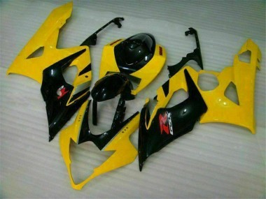ABS 2005-2006 Yellow Black Suzuki GSXR 1000 Motor Bike Fairings UK