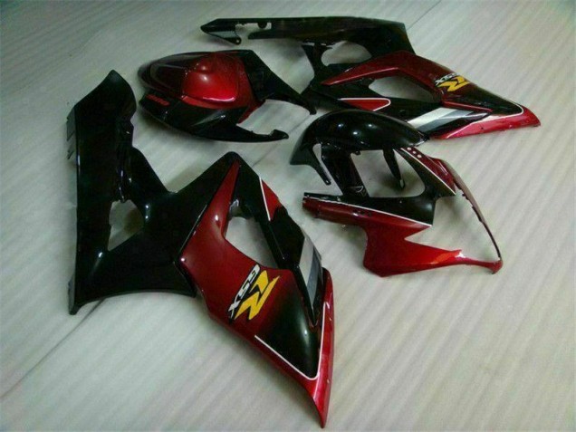 ABS 2005-2006 Red Black Suzuki GSXR 1000 Bike Fairing Kit UK ABS 2005-2006 Red Black Suzuki GSXR 1000 Bike Fairing Kit UK