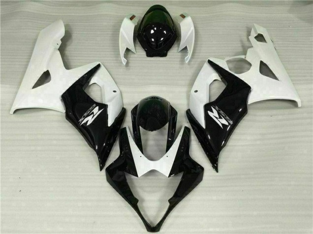 ABS 2005-2006 White Black Suzuki GSXR 1000 Moto Fairings UK ABS 2005-2006 White Black Suzuki GSXR 1000 Moto Fairings UK