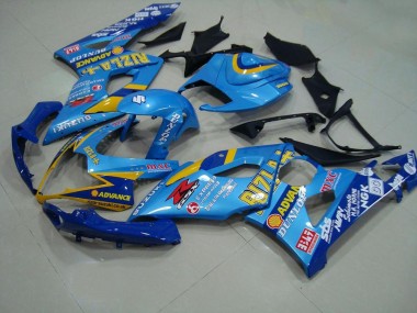 ABS 2005-2006 Light Blue Rizzla Suzuki GSXR 1000 Motor Bike Fairings UK