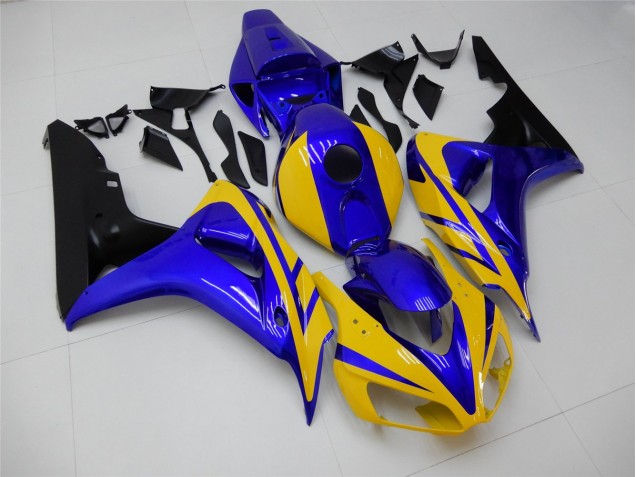 ABS 2006-2007 Yellow Blue Honda CBR1000RR Replacement Motorcycle Fairings UK ABS 2006-2007 Yellow Blue Honda CBR1000RR Replacement Motorcycle Fairings UK