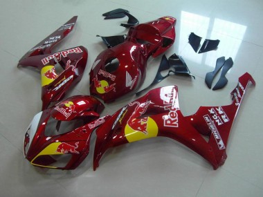 ABS 2006-2007 Candy Red Red Bull Honda CBR1000RR Motorcylce Fairings UK