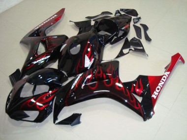 ABS 2006-2007 Red Flame Honda CBR1000RR Motorcylce Fairings UK