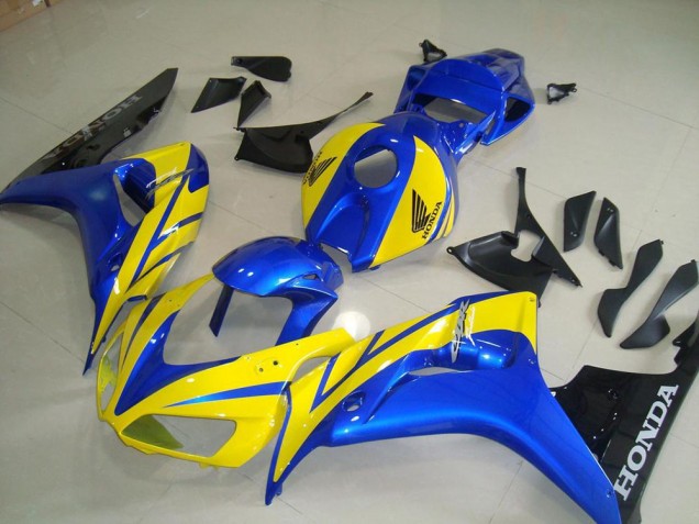 ABS 2006-2007 Yellow Blue Black Honda CBR1000RR Moto Fairings UK ABS 2006-2007 Yellow Blue Black Honda CBR1000RR Moto Fairings UK
