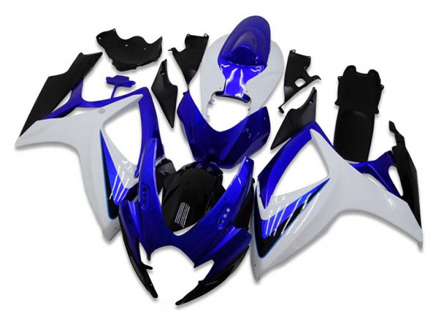 ABS 2006-2007 Blue White Suzuki GSXR 600/750 Motorbike Fairing UK ABS 2006-2007 Blue White Suzuki GSXR 600/750 Motorbike Fairing UK