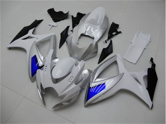 ABS 2006-2007 White Blue Suzuki GSXR 600/750 Motorcylce Fairings UK ABS 2006-2007 White Blue Suzuki GSXR 600/750 Motorcylce Fairings UK