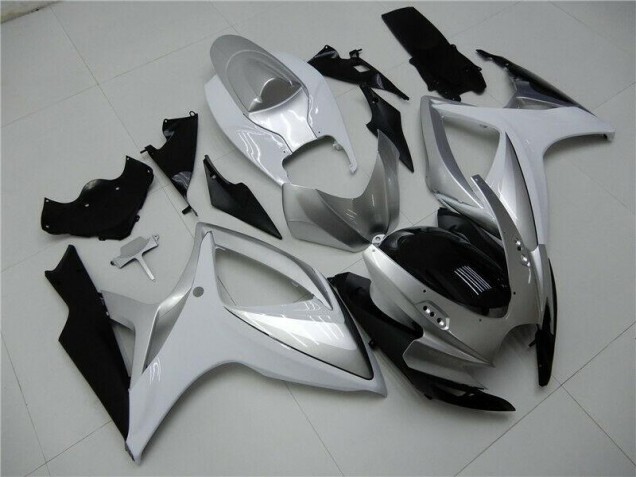 ABS 2006-2007 Silver Suzuki GSXR 600/750 Motorcycle Fairings Kits UK