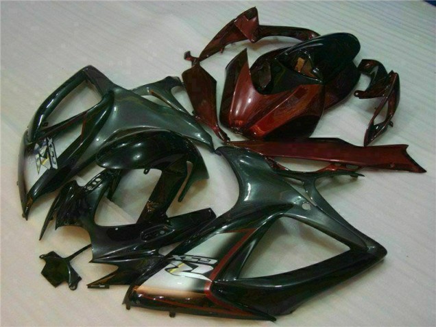 ABS 2006-2007 Black Red Suzuki GSXR 600/750 Motorcycle Fairings UK ABS 2006-2007 Black Red Suzuki GSXR 600/750 Motorcycle Fairings UK