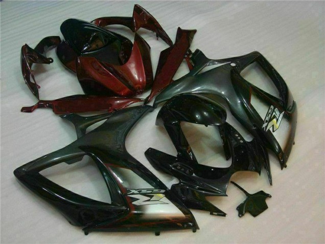 ABS 2006-2007 Black Red Suzuki GSXR 600/750 Motorcycle Fairings UK ABS 2006-2007 Black Red Suzuki GSXR 600/750 Motorcycle Fairings UK