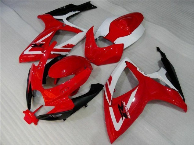 ABS 2006-2007 Red White Suzuki GSXR 600/750 Motorbike Fairing UK