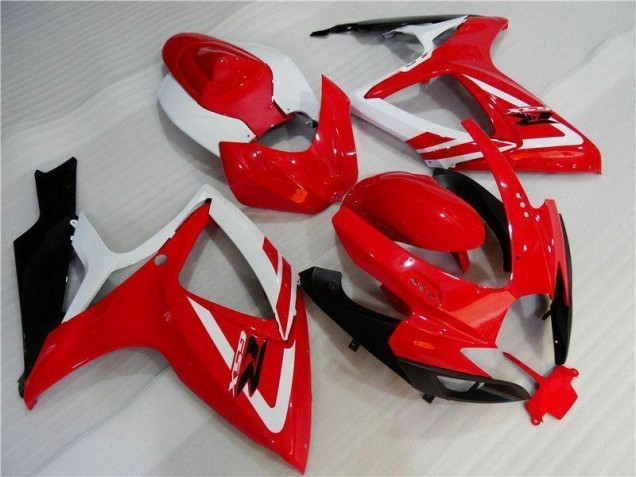 ABS 2006-2007 Red White Suzuki GSXR 600/750 Motorbike Fairing UK
