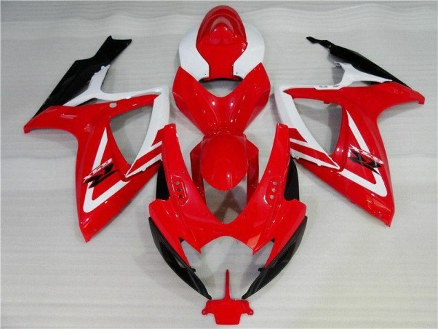 ABS 2006-2007 Red White Suzuki GSXR 600/750 Motorbike Fairing UK