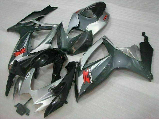 ABS 2006-2007 Silver Black Suzuki GSXR 600/750 Motorcycle Fairings Kits UK ABS 2006-2007 Silver Black Suzuki GSXR 600/750 Motorcycle Fairings Kits UK