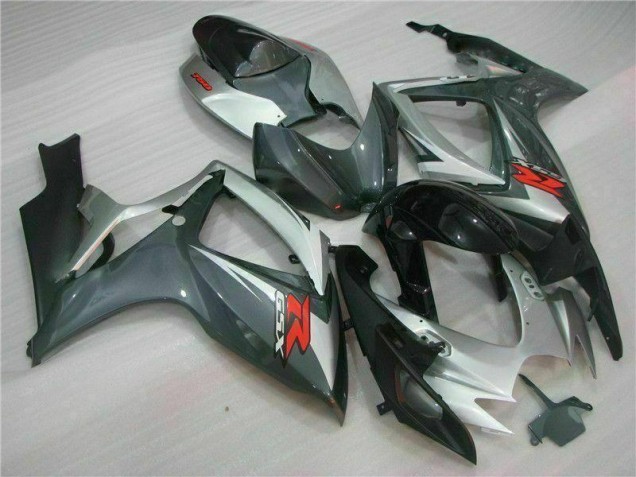 ABS 2006-2007 Silver Black Suzuki GSXR 600/750 Motorcycle Fairings Kits UK ABS 2006-2007 Silver Black Suzuki GSXR 600/750 Motorcycle Fairings Kits UK