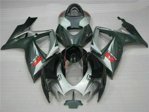 ABS 2006-2007 Silver Black Suzuki GSXR 600/750 Motorcycle Fairings Kits UK ABS 2006-2007 Silver Black Suzuki GSXR 600/750 Motorcycle Fairings Kits UK