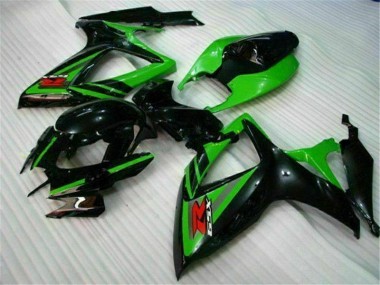 ABS 2006-2007 Black Green Suzuki GSXR 600/750 Replacement Motorcycle Fairings UK