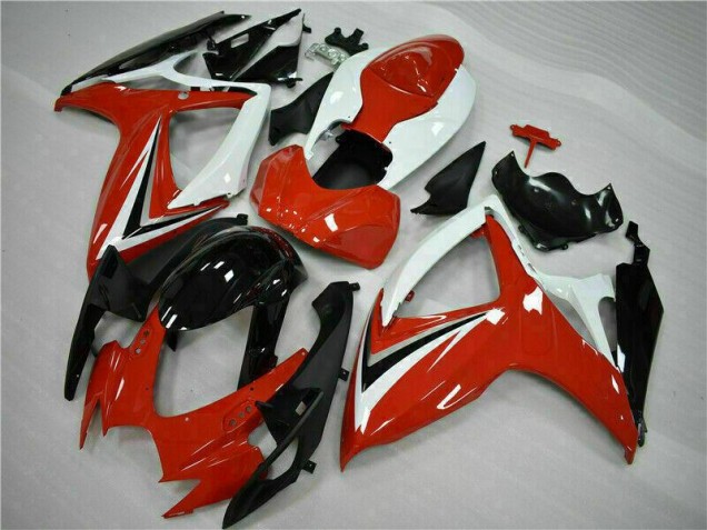 ABS 2006-2007 Red White Suzuki GSXR 600/750 Motorcycle Fairings Kits UK ABS 2006-2007 Red White Suzuki GSXR 600/750 Motorcycle Fairings Kits UK