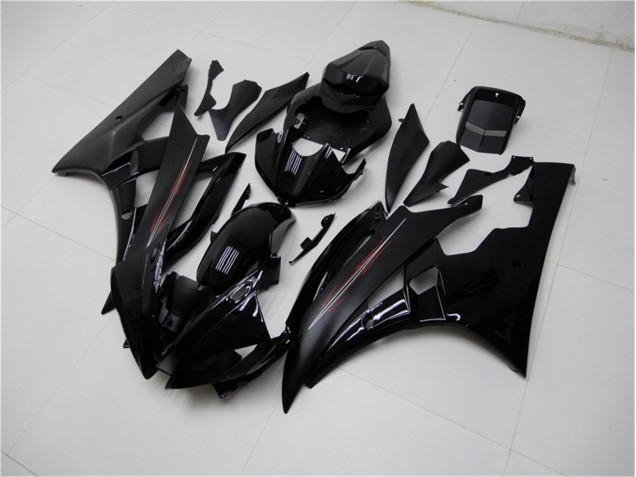 ABS 2006-2007 Glossy Matte Black Yamaha YZF R6 Motor Bike Fairings UK ABS 2006-2007 Glossy Matte Black Yamaha YZF R6 Motor Bike Fairings UK