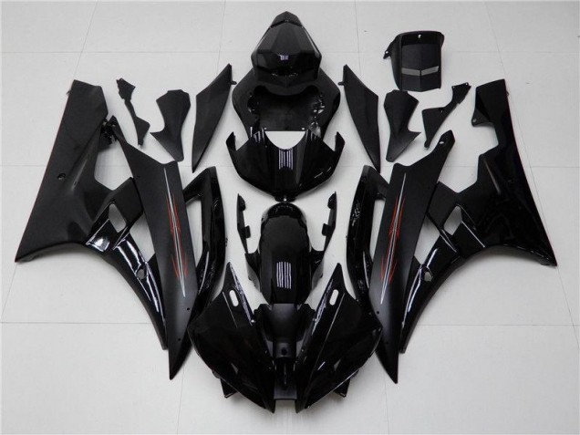 ABS 2006-2007 Glossy Matte Black Yamaha YZF R6 Motor Bike Fairings UK ABS 2006-2007 Glossy Matte Black Yamaha YZF R6 Motor Bike Fairings UK
