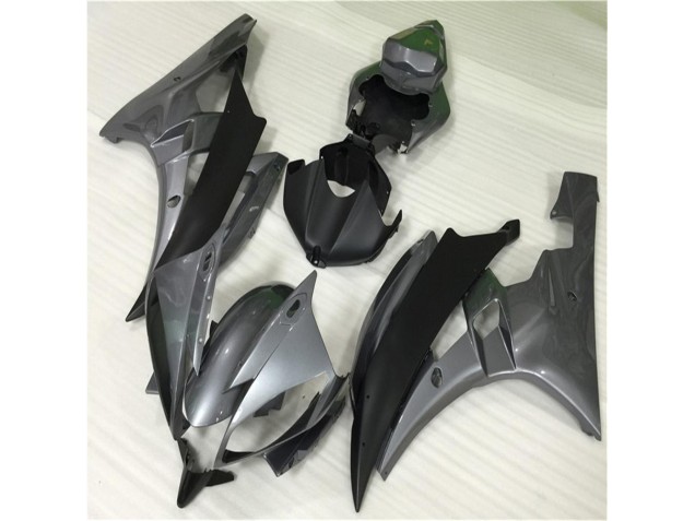 ABS 2006-2007 Grey Black Yamaha YZF R6 Bike Fairing Kit UK