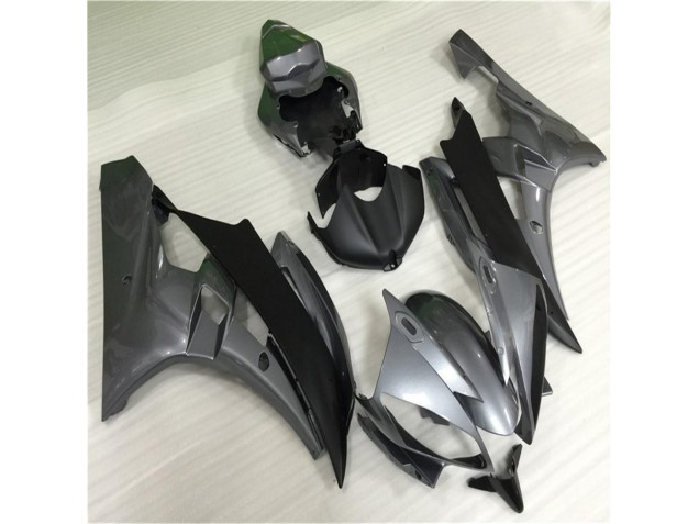 ABS 2006-2007 Grey Black Yamaha YZF R6 Bike Fairing Kit UK
