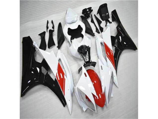 ABS 2006-2007 Red White Black Yamaha YZF R6 Moto Fairings UK ABS 2006-2007 Red White Black Yamaha YZF R6 Moto Fairings UK