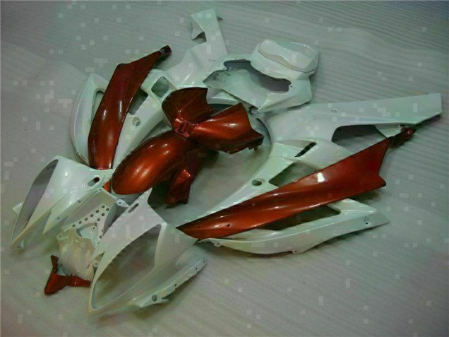 ABS 2006-2007 White Brown Yamaha YZF R6 Motorcylce Fairings UK ABS 2006-2007 White Brown Yamaha YZF R6 Motorcylce Fairings UK