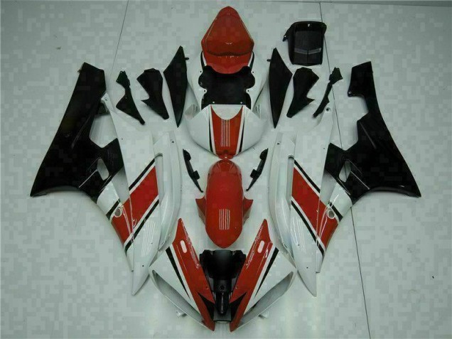 ABS 2006-2007 Red White Yamaha YZF R6 Motorcycle Fairings & Plastics UK ABS 2006-2007 Red White Yamaha YZF R6 Motorcycle Fairings & Plastics UK