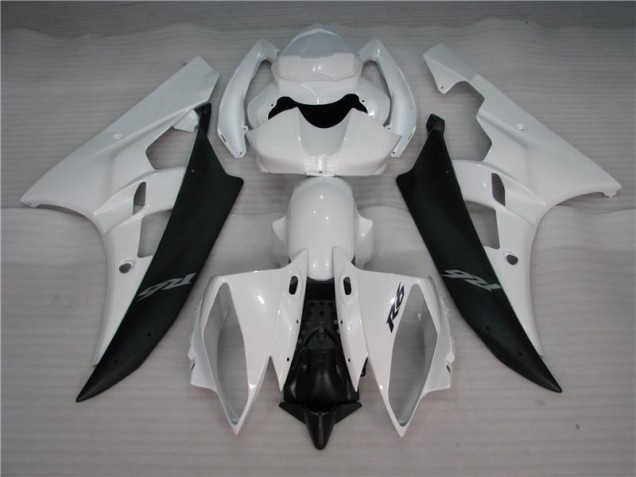 ABS 2006-2007 White Black Yamaha YZF R6 Motorcycle Bodywork UK ABS 2006-2007 White Black Yamaha YZF R6 Motorcycle Bodywork UK