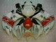 ABS 2006-2007 Red White Yamaha YZF R6 Replacement Fairings UK