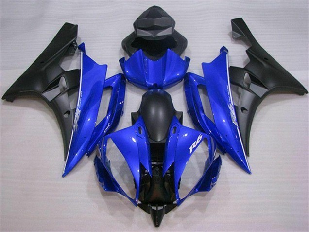ABS 2006-2007 Blue Black Yamaha YZF R6 Motor Fairings UK